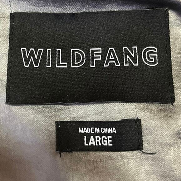 Wild Fang Gray Silver Silk Satin Short Sleeve Button Down Midi Shirt Dress Sz L - Picture 4 of 5